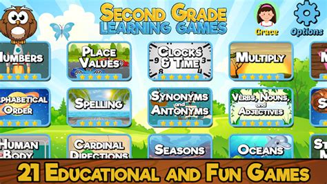 Second Grade Learning Games, Ages 7 .